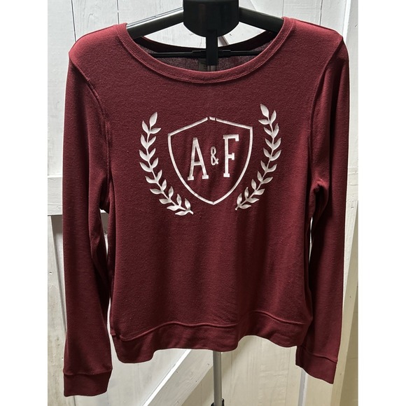 Abercrombie & Fitch Sweaters - Abercrombie & Fitch Lightweight Sweater Long Sleeve Dark Red Size L